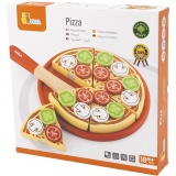 VIGA Spielholzpizza, Größe 23x3,5 cm, 1 Stk