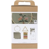 Kreativ Set Sticken, Stickrahmen, Staubgrün, 1 Pck