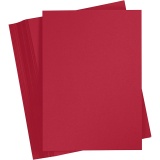 Karton, farbig, A6, Blatt 105x148 mm, 180 g, Weihnachtsrot, 100 Bl./ 1 Pck