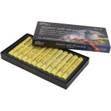 Gallery Ölkreiden, L 7 cm, D 11 mm, Dicke 11 mm, Zitronengelb, 12 Stk/ 1 Pck