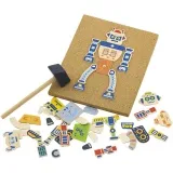VIGA Hammer-Mosaik-Set, Roboter, Größe 23x18 cm, 1 Stk