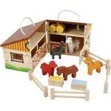 VIGA Spielpferdestall, Größe 24,5x16,5x15 cm, 1 Pck