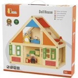 VIGA Puppenhaus aus Holz, Größe 43x40x27 cm, 1 Stk