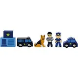 VIGA Eisenbahnzubehör, Polizei, 6 Teile/ 1 Set