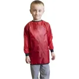 Malkittel, L 55 cm, Größe 2-4 Jahre, Rot, 10 Stk/ 1 Pck