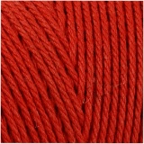 Macramé-Kordel, L 315 M, Dicke 1 mm, Dünne Qualität 12/12, Rot, 220 g/ 1 Knäuel