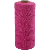 Baumwollzwirn - Sortiment, L 315 m, Dicke 1 mm, Dünne Qualität 12/12, Pink, 220 g/ 1 Knäuel