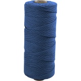 Baumwollzwirn - Sortiment, L 315 m, Dicke 1 mm, Dünne Qualität 12/12, Blau, 220 g/ 1 Knäuel
