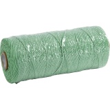 Macramé-Kordel, L 315 M, Dicke 1 mm, Dünne Qualität 12/12, Hellgrün, 220 g/ 1 Knäuel