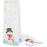 Weihnachtsgeschenktüten, Weihnachtsmotive, H 28 cm, Größe 6x10 cm, 60 g, 100 Stk/ 1 Pck