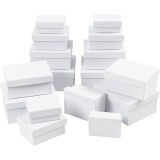 Rechteckige Boxen, H 3,5+4,5+5,5+6,5 cm, Größe 8,5x11,5+11x14 cm, 4x4 Stk/ 1 Pck
