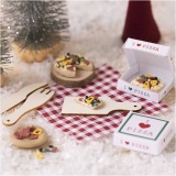 Mini Kreativ Set Wichteltür, Pizza, 1 Pck