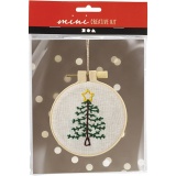 Mini Kreativ Set Sticken, Weihnachtsbaum, 1 Pck