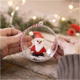 Mini Kreativ Set Modellieren, Weihnachtsmann, Rot/Weiß, 1 Pck