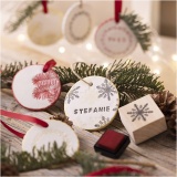 Kreativ Set Weihnachtsschmuck, Ton, lufttrocknend, 1 Pck