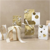 Papiertüten, H 22.5 cm, Größe 6,5x11 cm, 50 g, Braun, 10 Stk/ 1 Pck