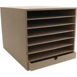 Ablage für Papier und Karton, H 32 cm, T 45 cm, B 32 cm, A3, 1 Stk