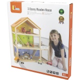 VIGA Puppenhaus, H 67 cm, T 28 cm, B 62 cm, 1 Stk