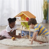 VIGA Puppenhaus, H 67 cm, T 28 cm, B 62 cm, 1 Stk