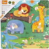 VIGA Kinder-Puzzle mit Knöpfen, H 26 mm, L 22 cm, B 22 cm, 1 Stk