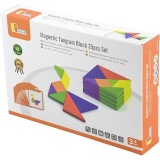 VIGA Magnetisches Tangram, H 1 cm, L 10 cm, B 10 cm, 35 Teile/ 1 Pck