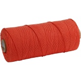 Baumwollzwirn - Sortiment, L 315 m, Dicke 1 mm, Dünne Qualität 12/12, Orange, 220 g/ 1 Knäuel