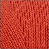 Macramé-Kordel, L 315 M, Dicke 1 mm, Dünne Qualität 12/12, Orange, 220 g/ 1 Knäuel