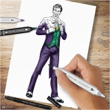 Kreativ Set Illustration, Helden & Bösewichte: Joker, sortierte Farben, 1 Packung