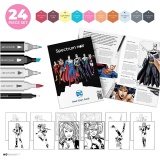 Kreativ Set Illustration, Harley Quinn, Sortierte Farben, 1 Pck