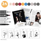 Kreativ Set Illustration, Harry Potter, Sortierte Farben, 1 Pck