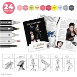 Kreativ Set Illustration, Harry Potter: Magische Begleiter , Sortierte Farben, 1 Pck
