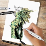Kreativ Set Illustration, Harry Potter: Magische Kreaturen , Sortierte Farben, 1 Pck
