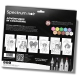 Kreativ Set Illustration, Abenteuerliche Ausmalbilder, sortierte Farben, 1 Packung