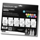 Kreativ Set Illustration, Manga- und Comic-Helden, Sortierte Farben, 1 Pck
