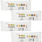 Selbsthärtender Ton, Weiß, 4x1000 g/ 1 Pck