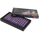Gallery Ölkreiden, L 7 cm, D 11 mm, Dicke 11 mm, Flieder, 12 Stk/ 1 Pck