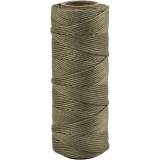 Bambuskordel, Dicke 1 mm, Olivbraun, 65 m/ 1 Rolle