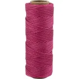 Bambusschnur, Dicke 1 mm, Dunkelpink, 65 m/ 1 Rolle