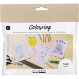 Mini Kreativ Set Ausmalen, Monster, Sortierte Farben, 1 Pck