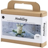 Mini Kreativ Set Modellieren, Monster Lulu, Hellgrün, Dunkelgrün, 1 Pck