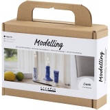 Mini Kreativ Set Modellieren, Kerzenhalter, Ultramarinblau, 1 Pck