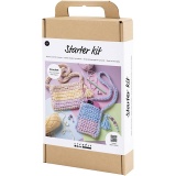 Starter Kreativ Set Häkeln, Taschen, Sortierte Farben, 1 Pck