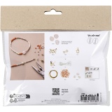 Mini Kreativ Set Schmuck, Halskette und Armband aus Rosenquarz, 1 Pck