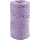 Macramé-Kordel, L 198 M, D 2 mm, Flieder, 330 g/ 1 Rolle