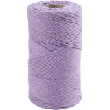 Makramée-Garn, L 198 m, D 2 mm, Flieder, 330 g/ 1 Rolle
