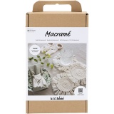 Kreativ Set Macramé, Tischdeko, Creme, 1 Pck