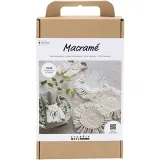 Kreativ Set Makramée, Tischdeko, Creme, 1 Pck