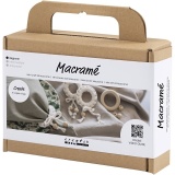Mini Kreativ Set Macramé, Serviettenring, Creme, 1 Pck