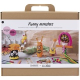 Maxi Kreativ Mix Lustige Monster, Sortierte Farben, 1 Pck