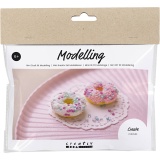 Mini Kreativ Set Modellieren, Donuts, Pink, Türkis, Weiß, Gelb, 1 Pck